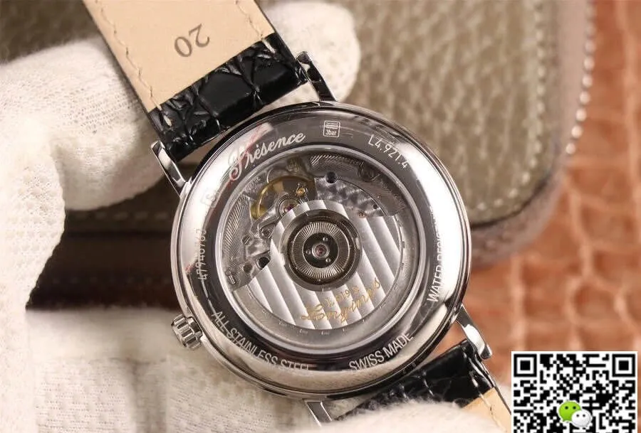 Longines Presence L4.790.4.12.2 KY factory 1:1 Best Edition Replica Watch Stainless Steel Bezel